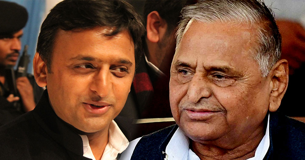 Is It Father vs Son or Bad vs Good Akhilesh Mulayam 1